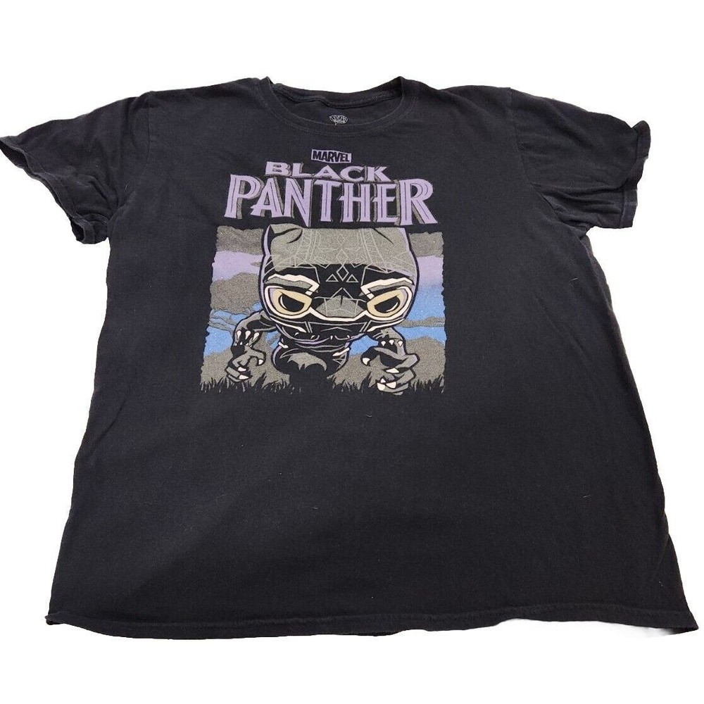 Disney Black Panther Comics‎ Marvel Funko Pop Graphic T Shirt Mens Size L Black